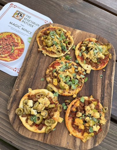 vegan mini pizza vegetarian butcher